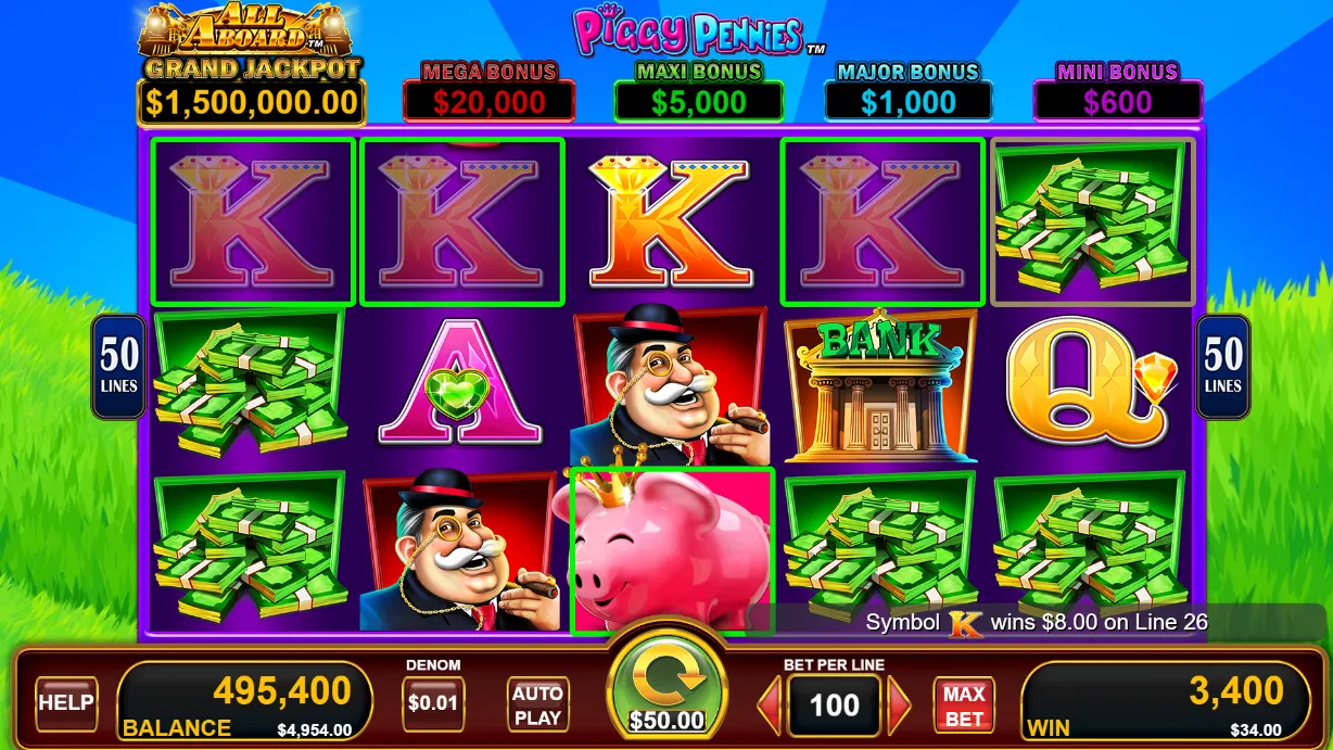 All Aboard Piggy Pennies